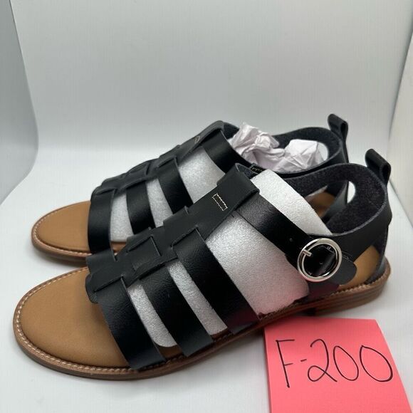 CUSHIONAIRE Women's Lotus fisherman sandal +Memory Foam 9 BLACK - Picture 3 of 7